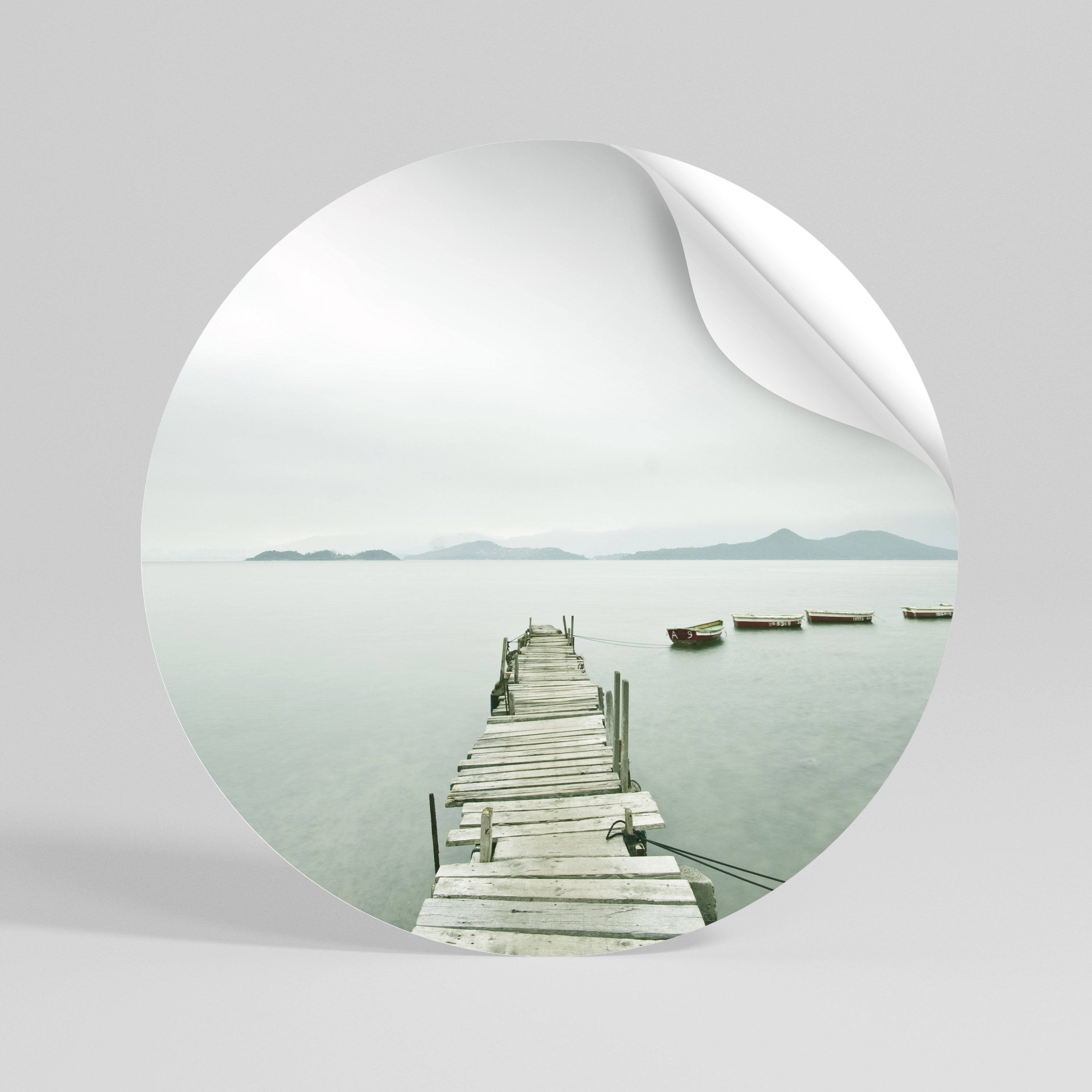 TIDAL HARMONY - Autocolante Redondo Removível