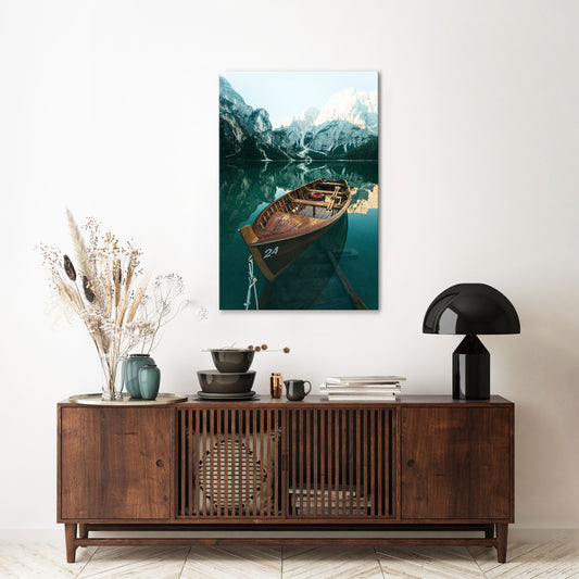 STILL WATERS Vertical Canvas Print