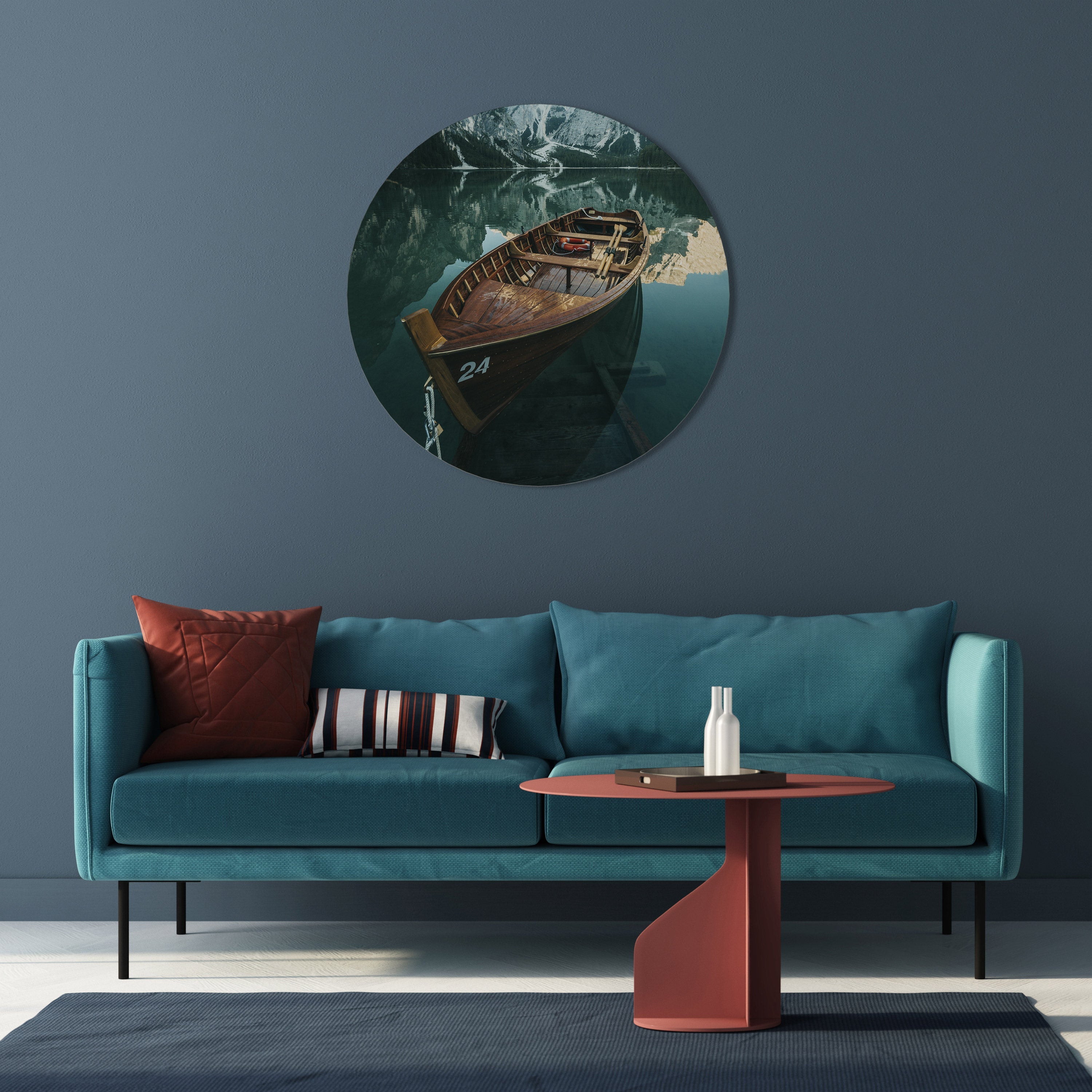 STILL WATERS Quadro Redondo Decorativo