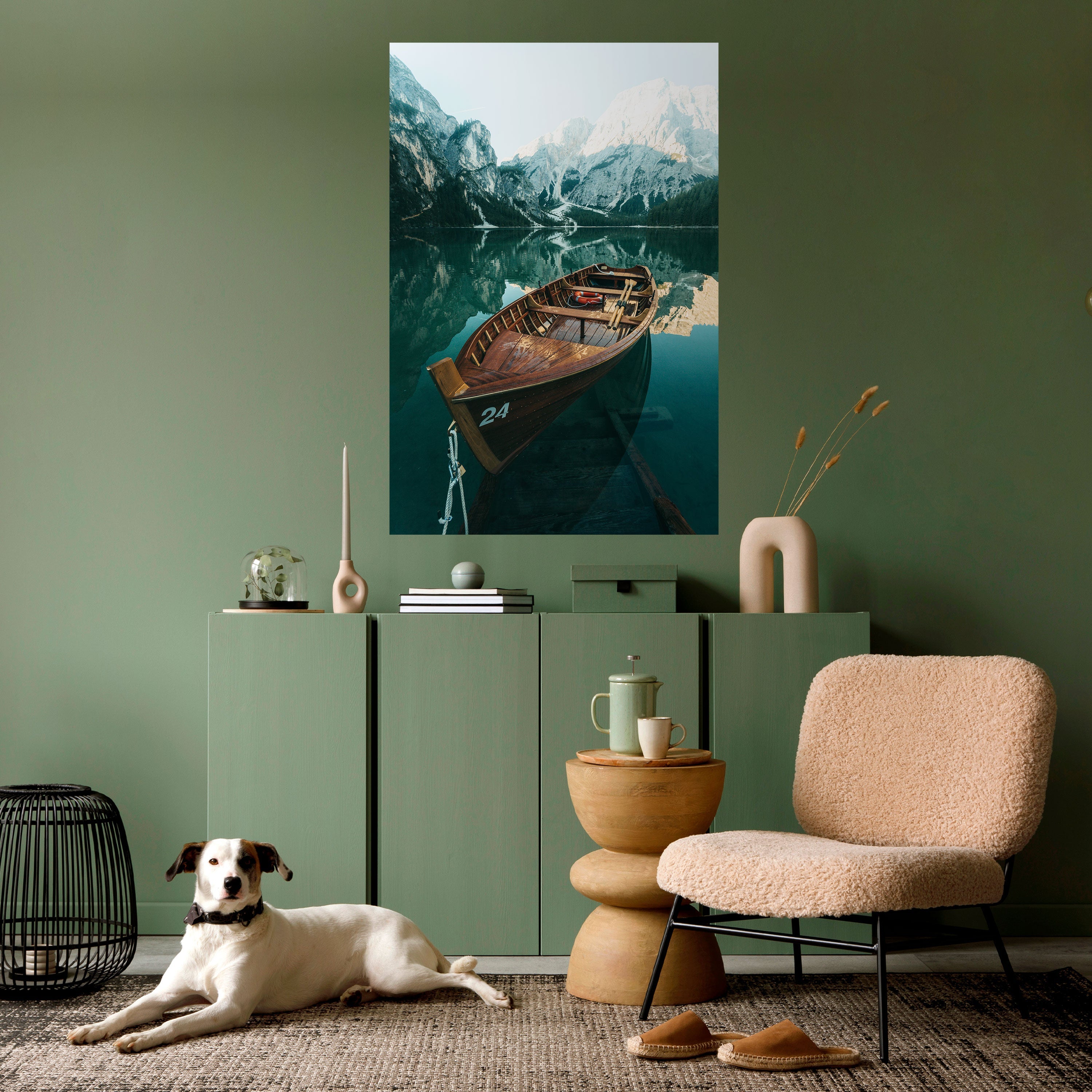 STILL WATERS Peel and Stick Vertical Poster