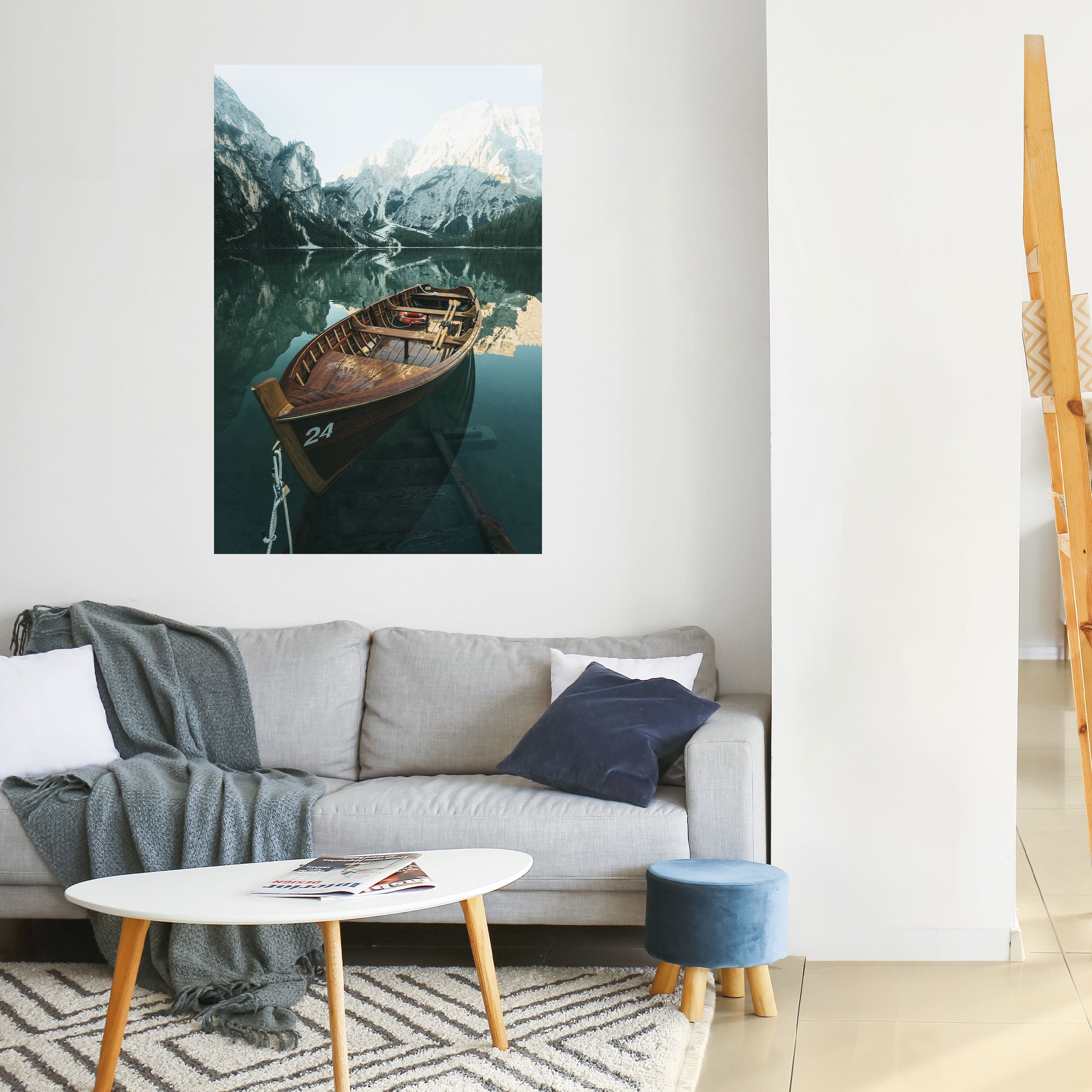 STILL WATERS Peel and Stick Vertical Poster