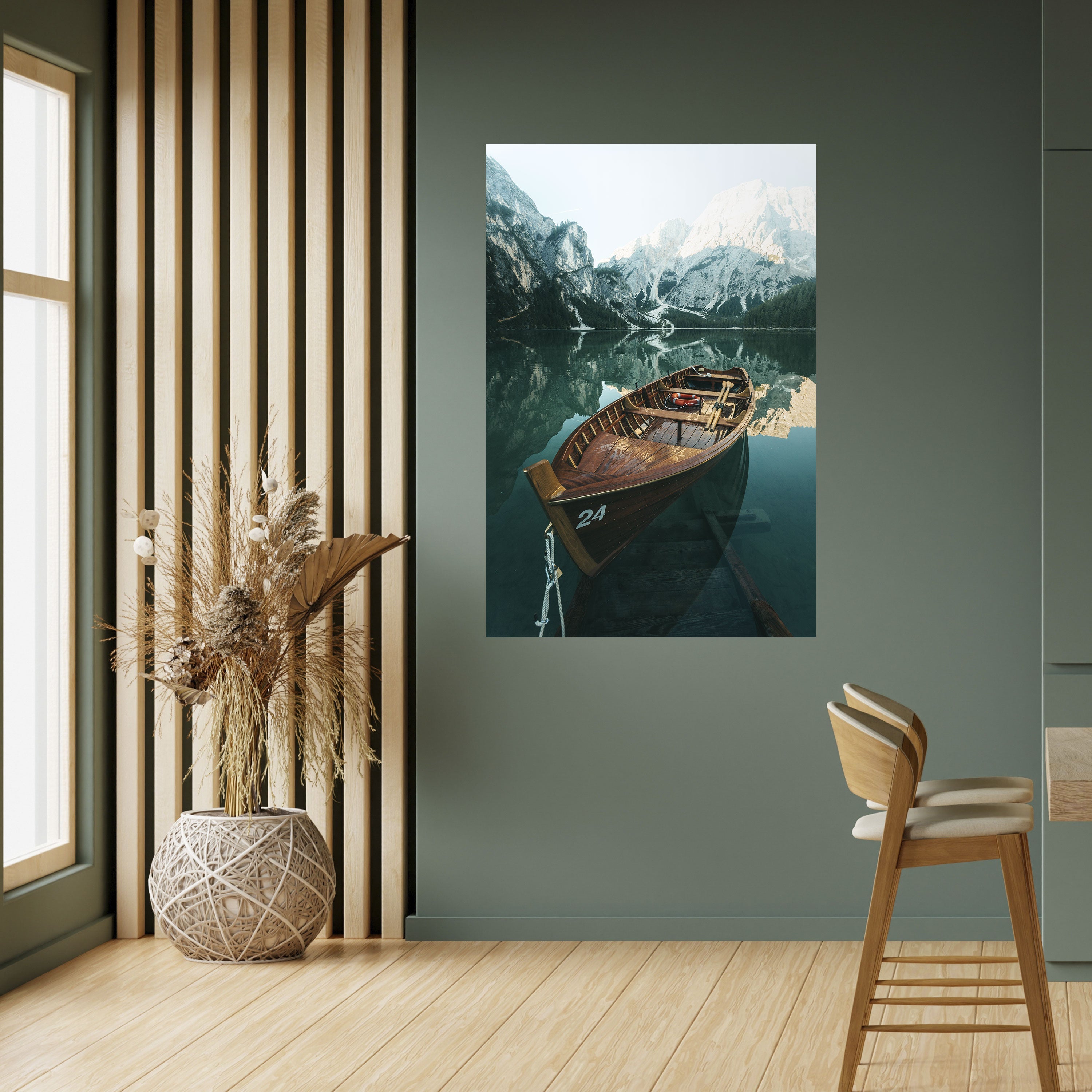 STILL WATERS Peel and Stick Vertical Poster