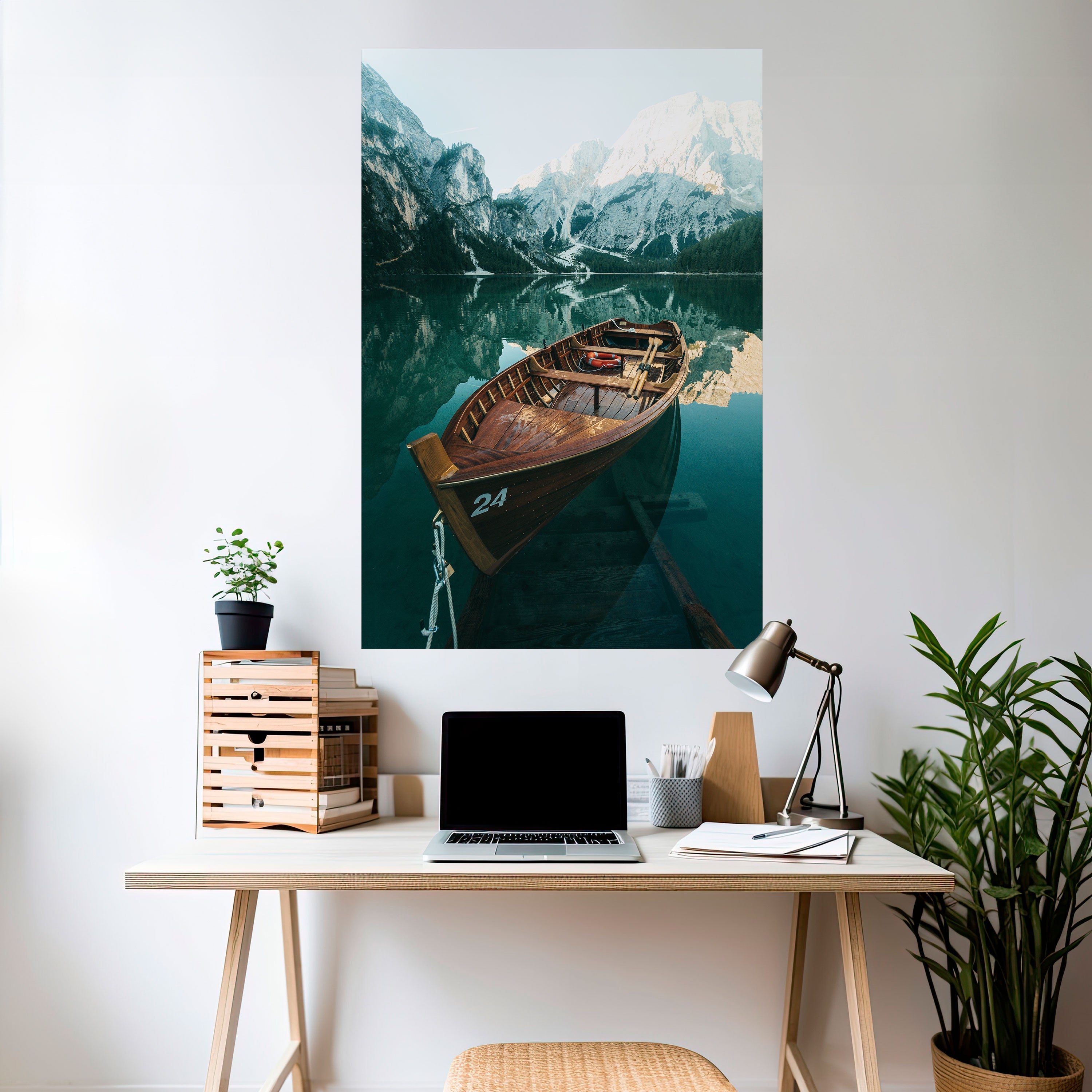 STILL WATERS Peel and Stick Vertical Poster