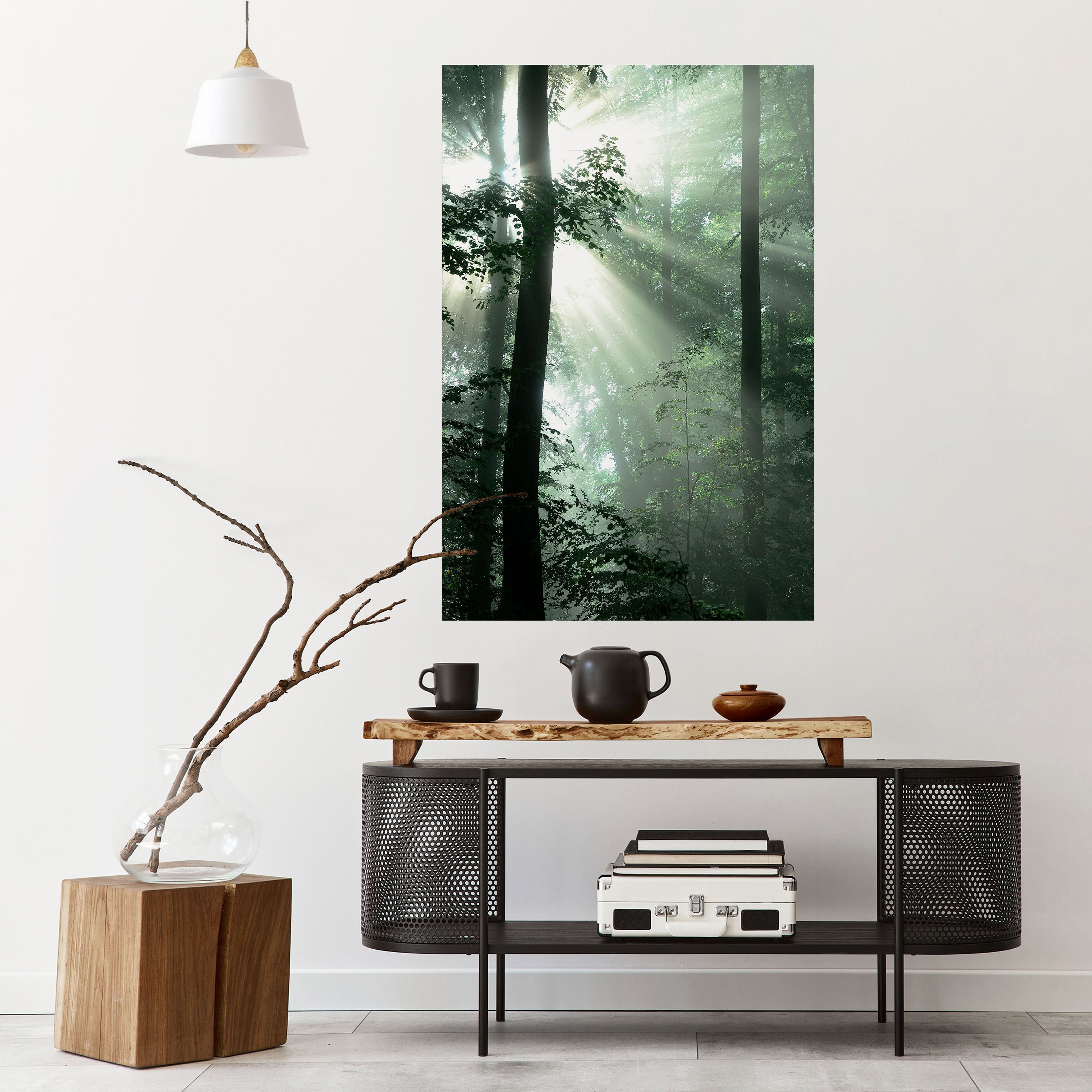 MYSTICAL SUNBEAMS Poster Vertical Autocolante