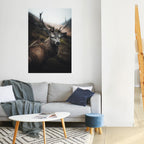 ELEGANT WILDERNESS GUARDIAN Peel and Stick Vertical Poster