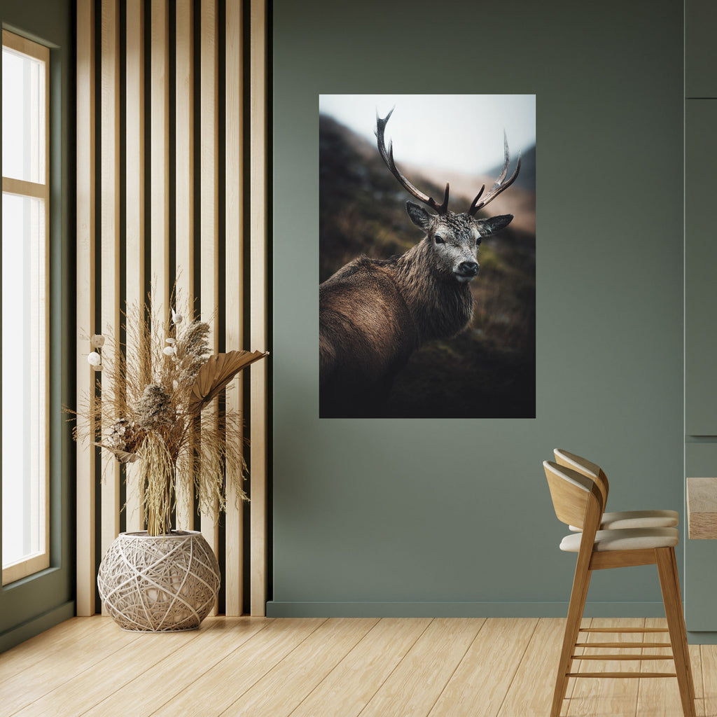 ELEGANT WILDERNESS GUARDIAN Peel and Stick Vertical Poster