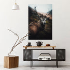 ELEGANT WILDERNESS GUARDIAN Peel and Stick Vertical Poster
