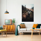 ELEGANT WILDERNESS GUARDIAN Peel and Stick Vertical Poster