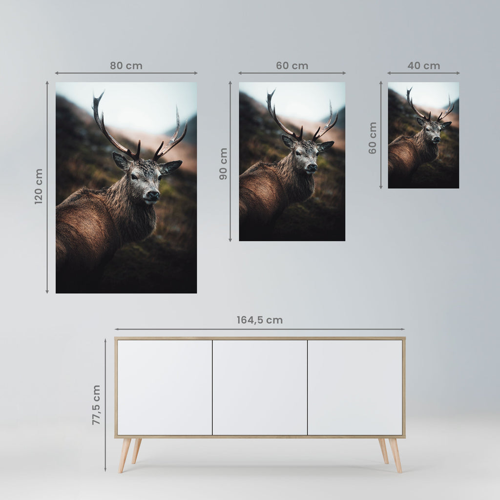 ELEGANT WILDERNESS GUARDIAN Peel and Stick Vertical Poster