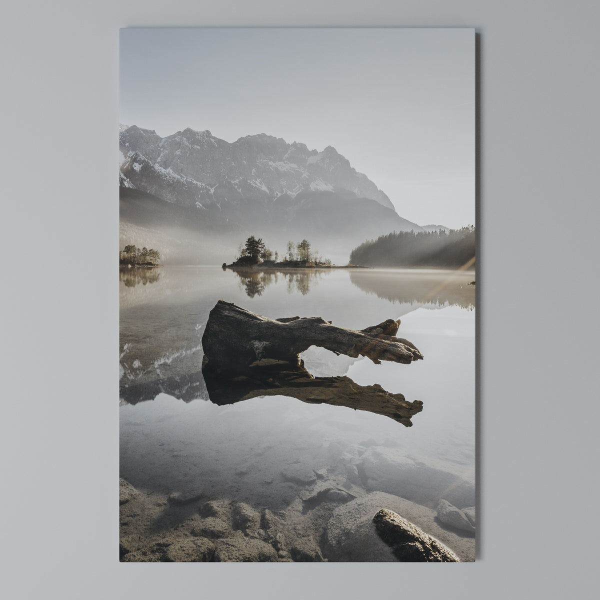 SILENT WATERSCAPE Quadro em tela vertical