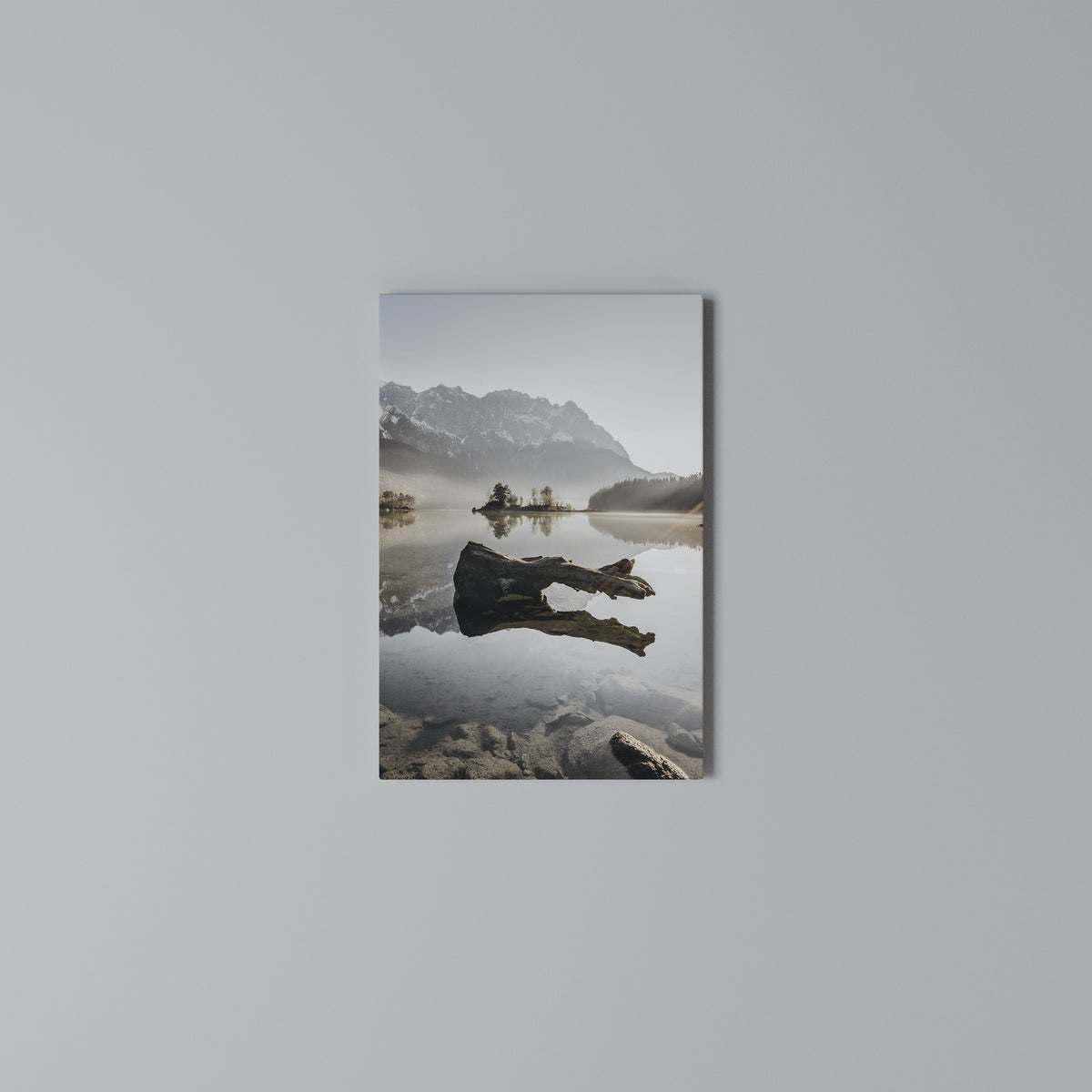 SILENT WATERSCAPE Quadro em tela vertical