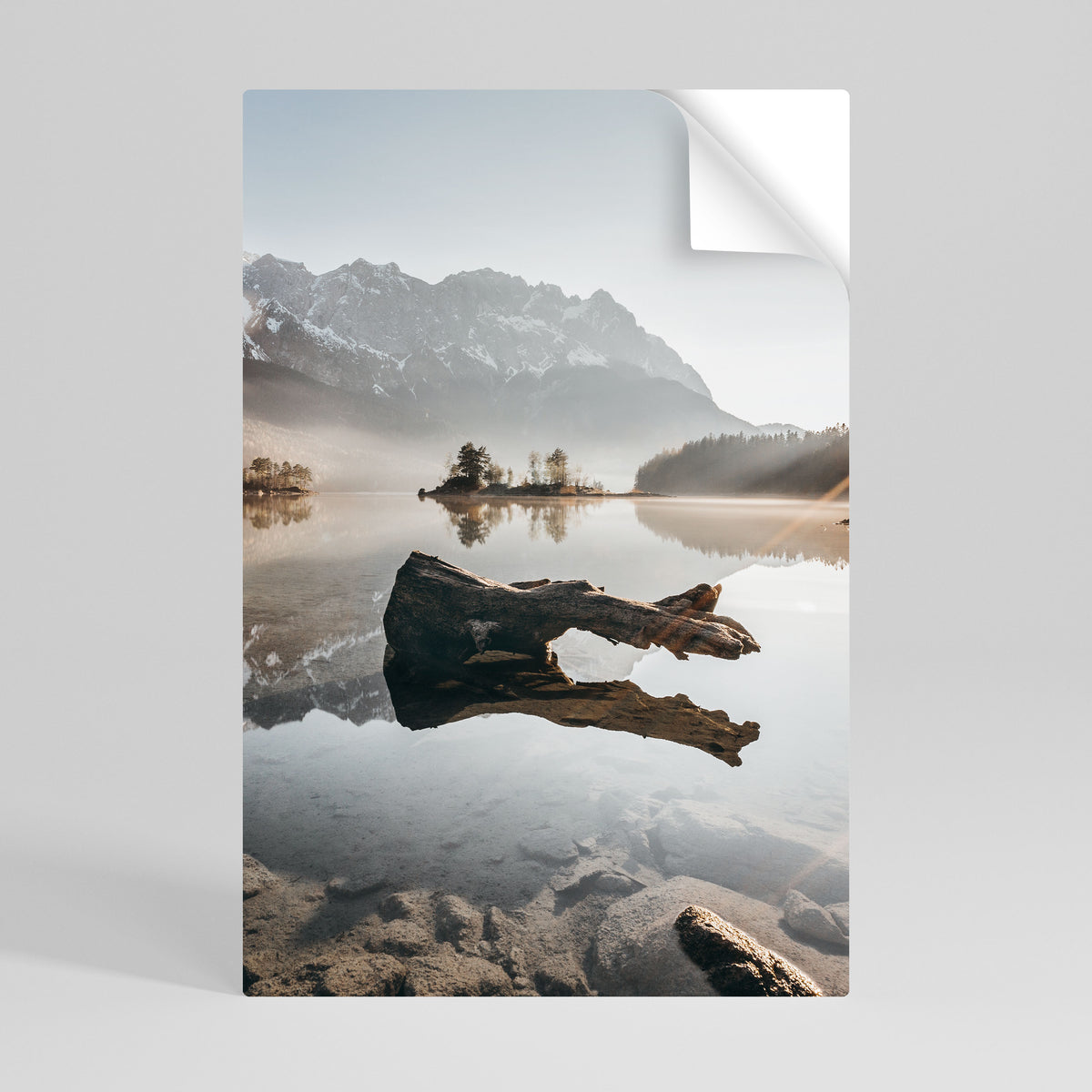 SILENT WATERSCAPE Póster Autocolante Vertical