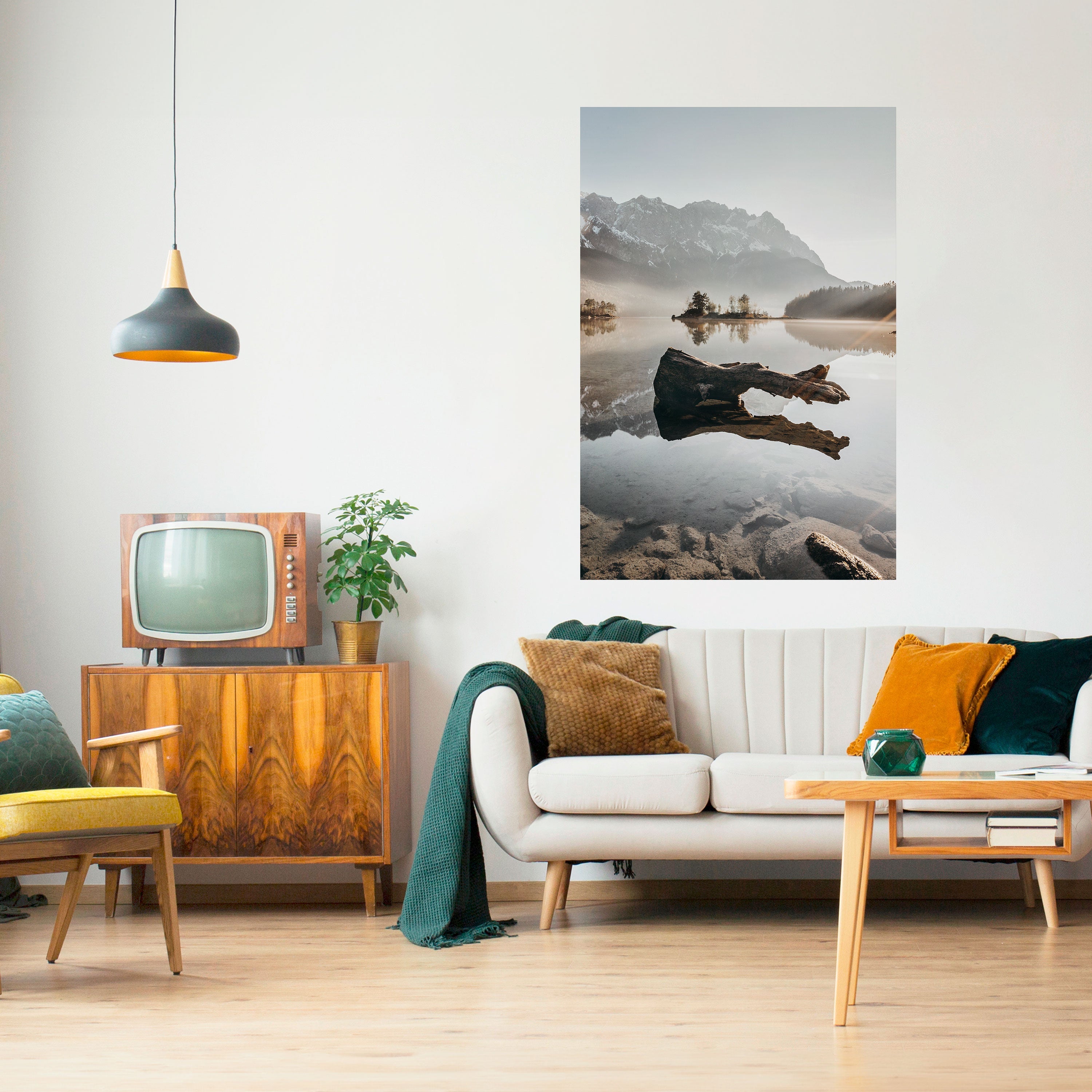 SILENT WATERSCAPE Peel and Stick Vertical Poster