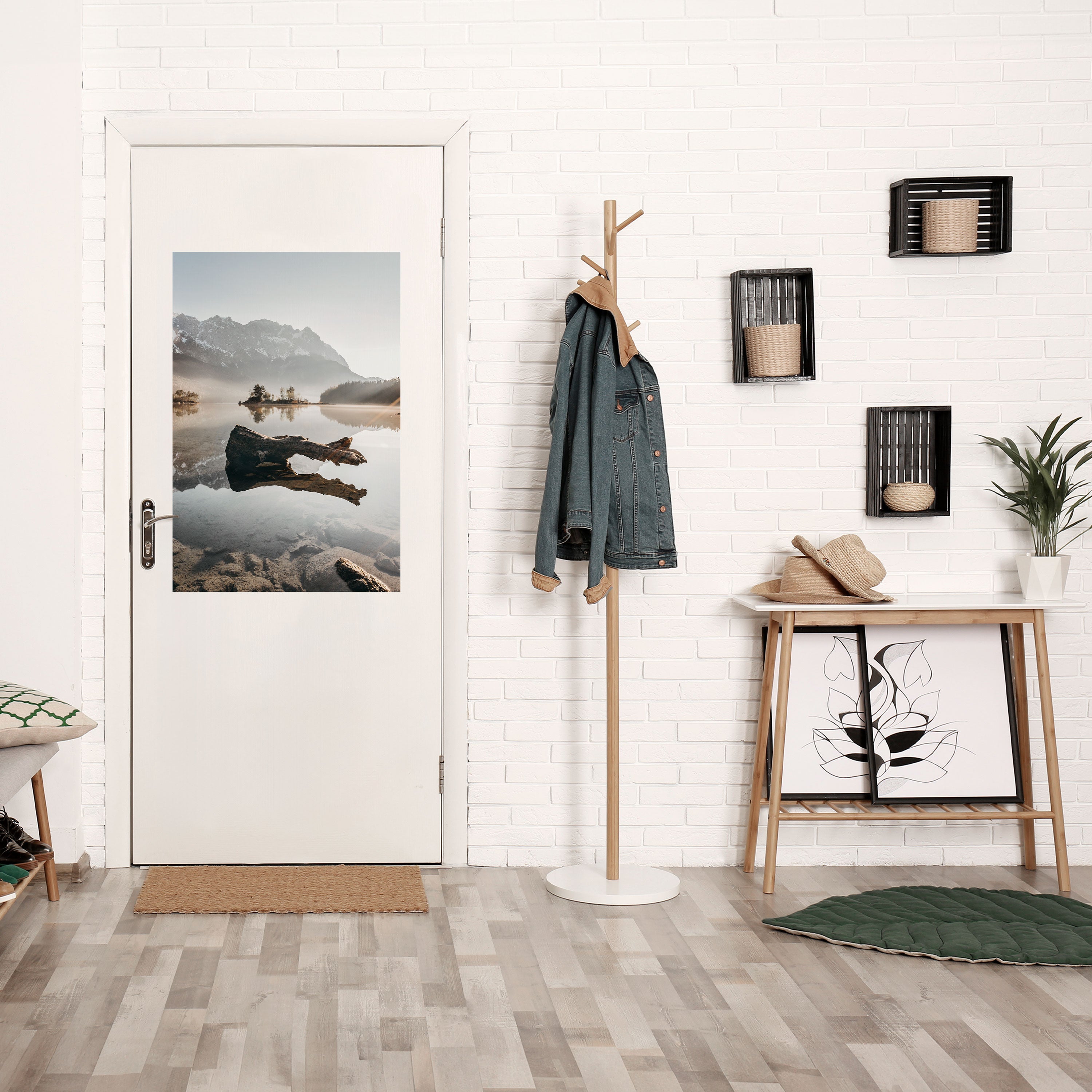 SILENT WATERSCAPE Peel and Stick Vertical Poster