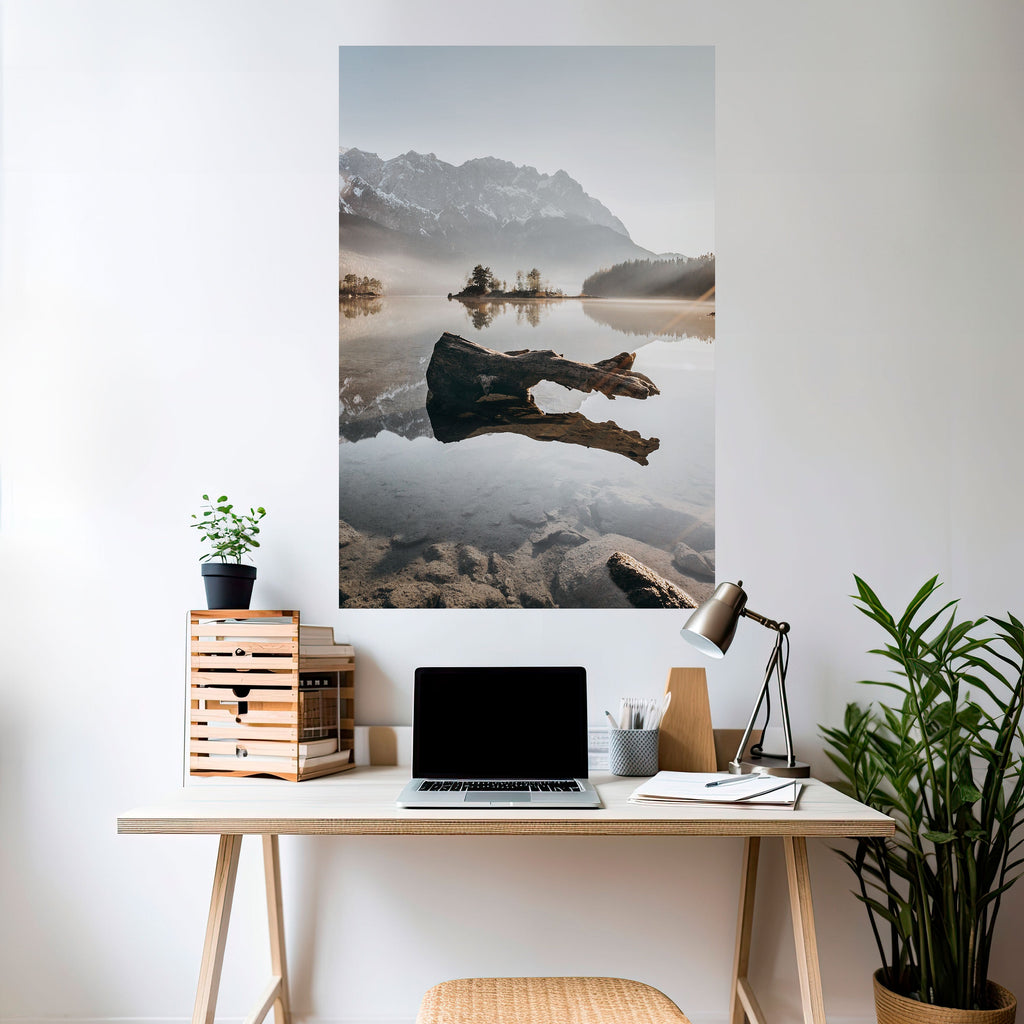 SILENT WATERSCAPE Peel and Stick Vertical Poster
