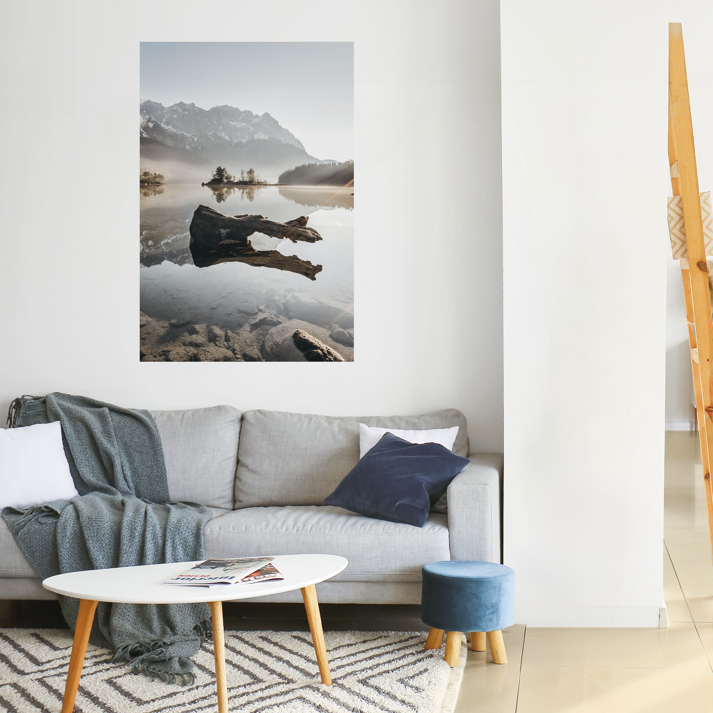 SILENT WATERSCAPE Peel and Stick Vertical Poster