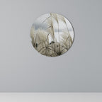 CLOUDS ABOVE GRASS Round Wall Art