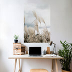 CLOUDS ABOVE GRASS Poster Vertical Autocolante