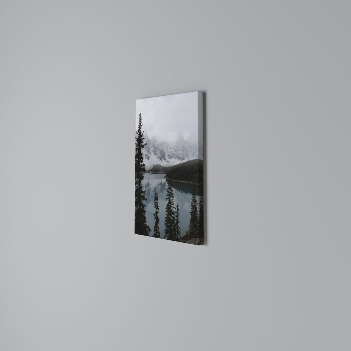 MISTY FOREST BOUNDARIES Quadro em tela vertical