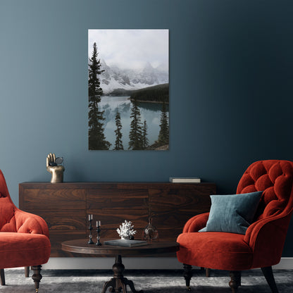 MISTY FOREST BOUNDARIES Quadro em tela vertical