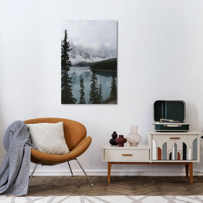 MISTY FOREST BOUNDARIES Quadro em tela vertical