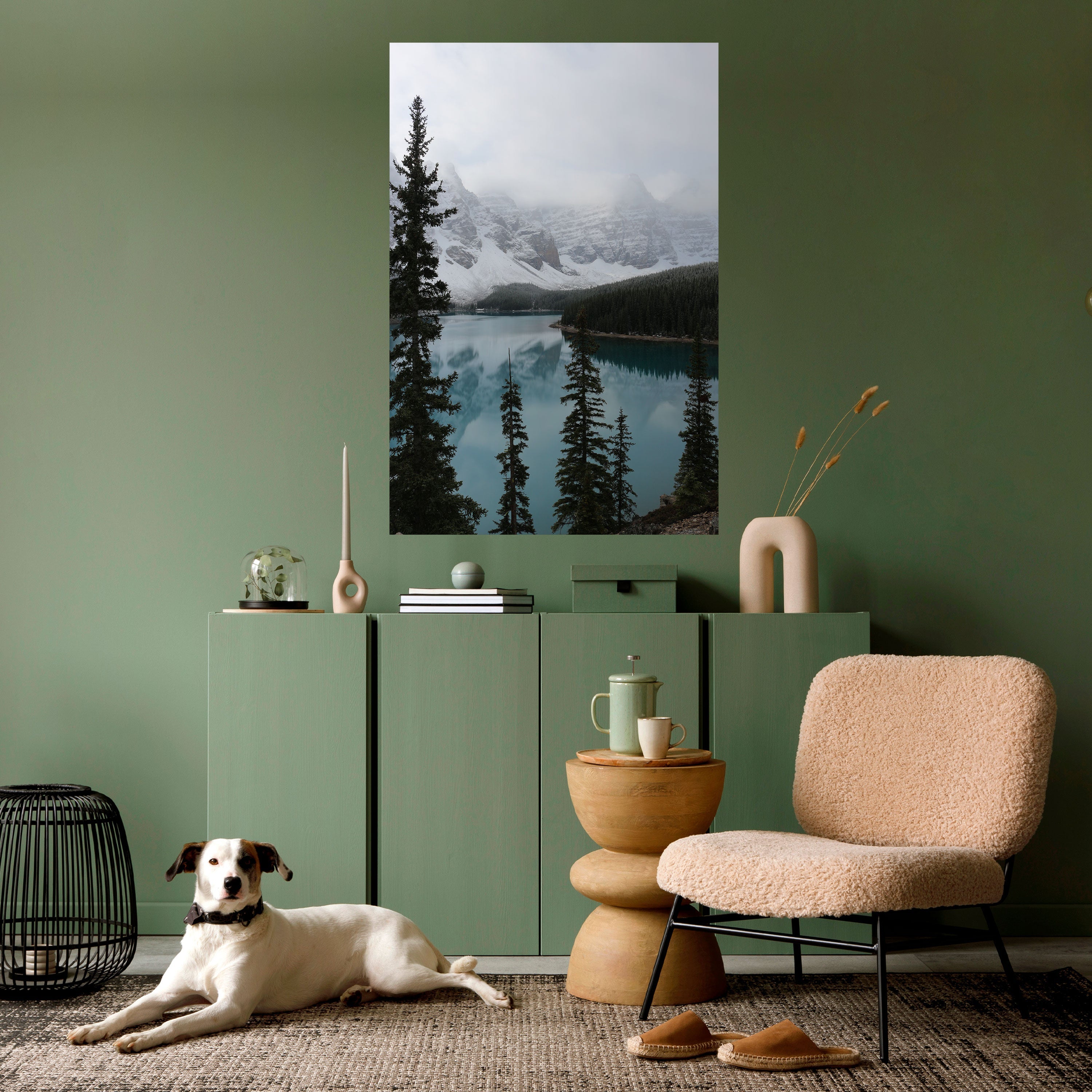 MISTY FOREST BOUNDARIES Peel and Stick Vertical Poster