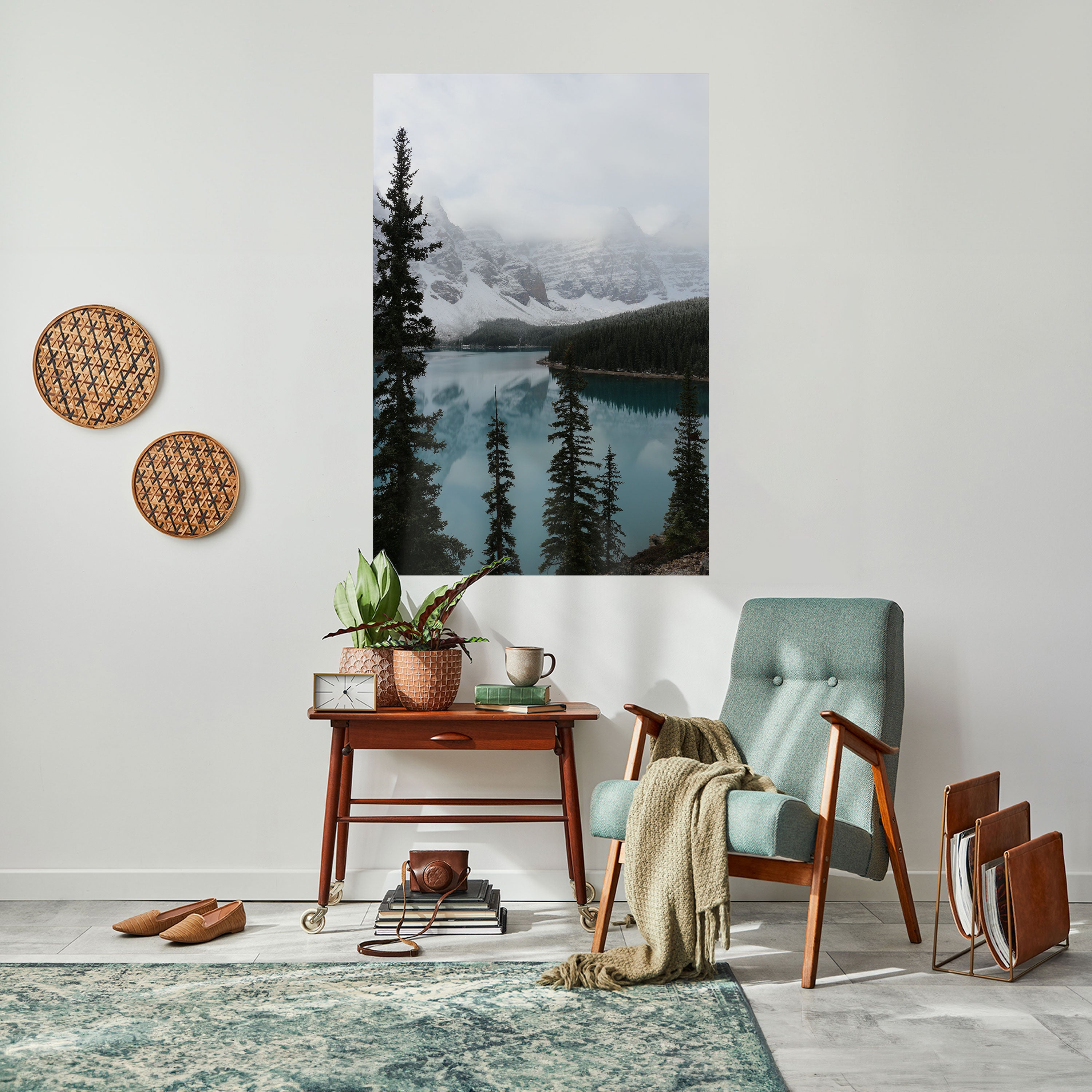 MISTY FOREST BOUNDARIES Peel and Stick Vertical Poster