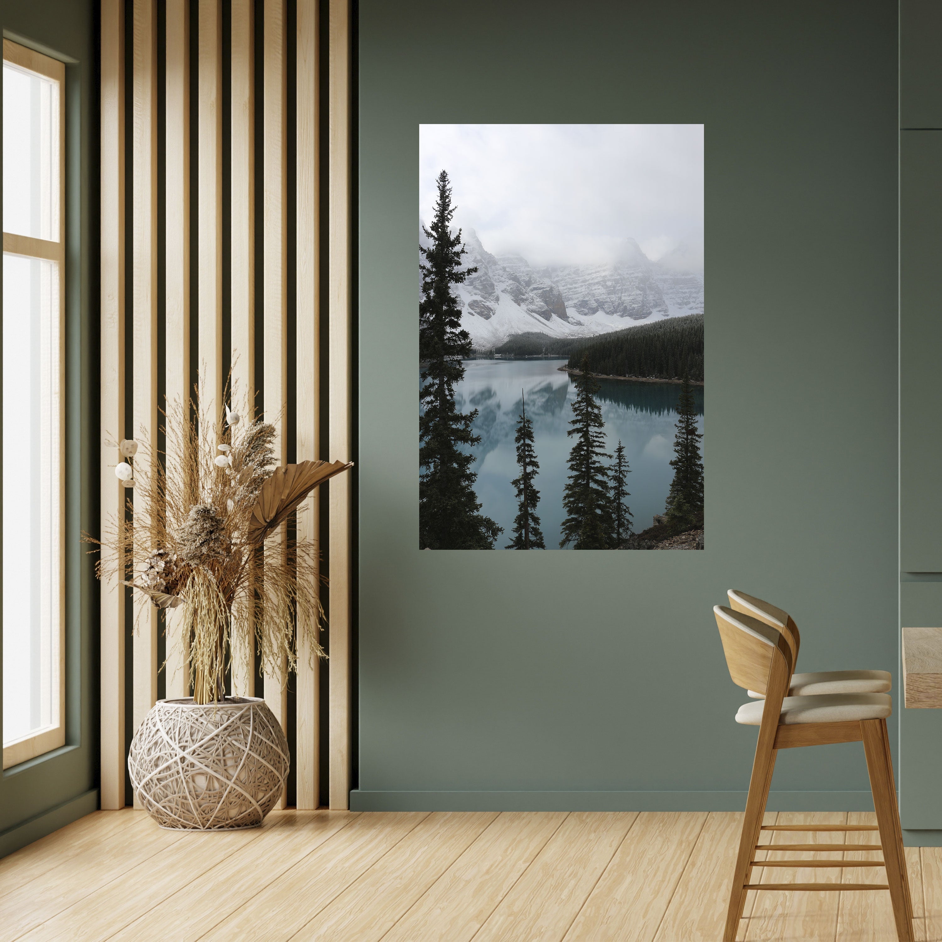 MISTY FOREST BOUNDARIES Peel and Stick Vertical Poster