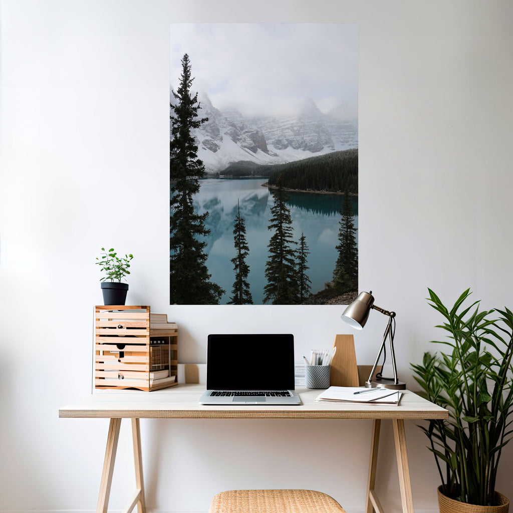 MISTY FOREST BOUNDARIES Peel and Stick Vertical Poster