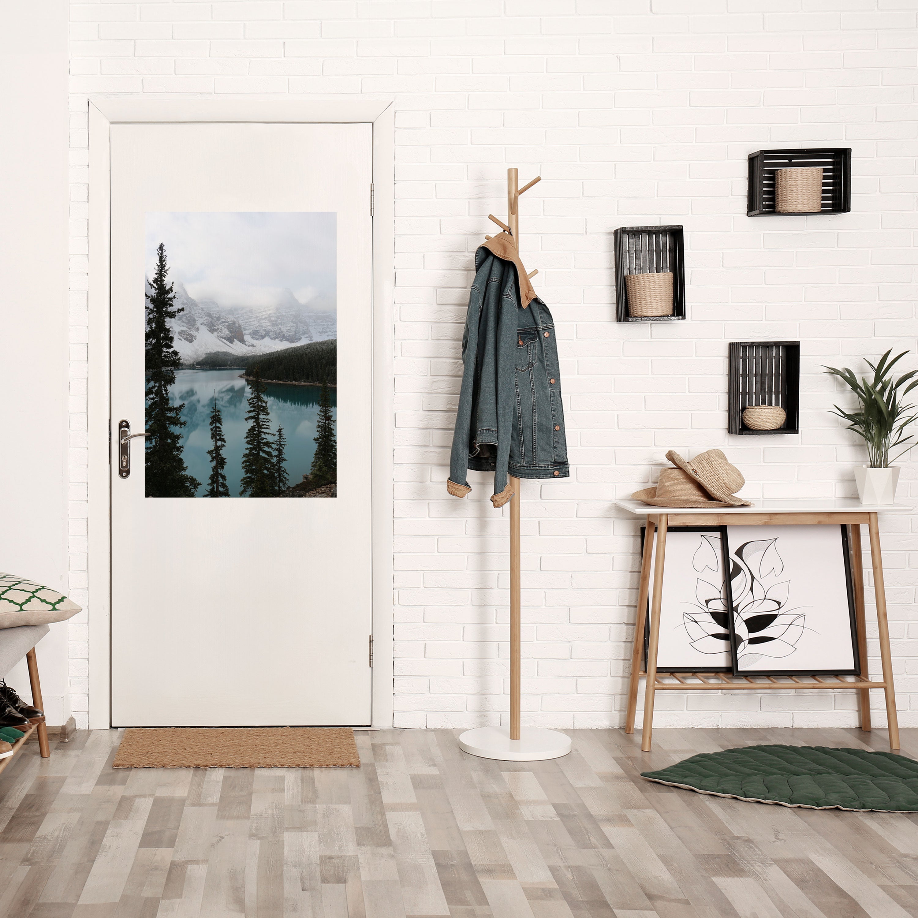 MISTY FOREST BOUNDARIES Peel and Stick Vertical Poster