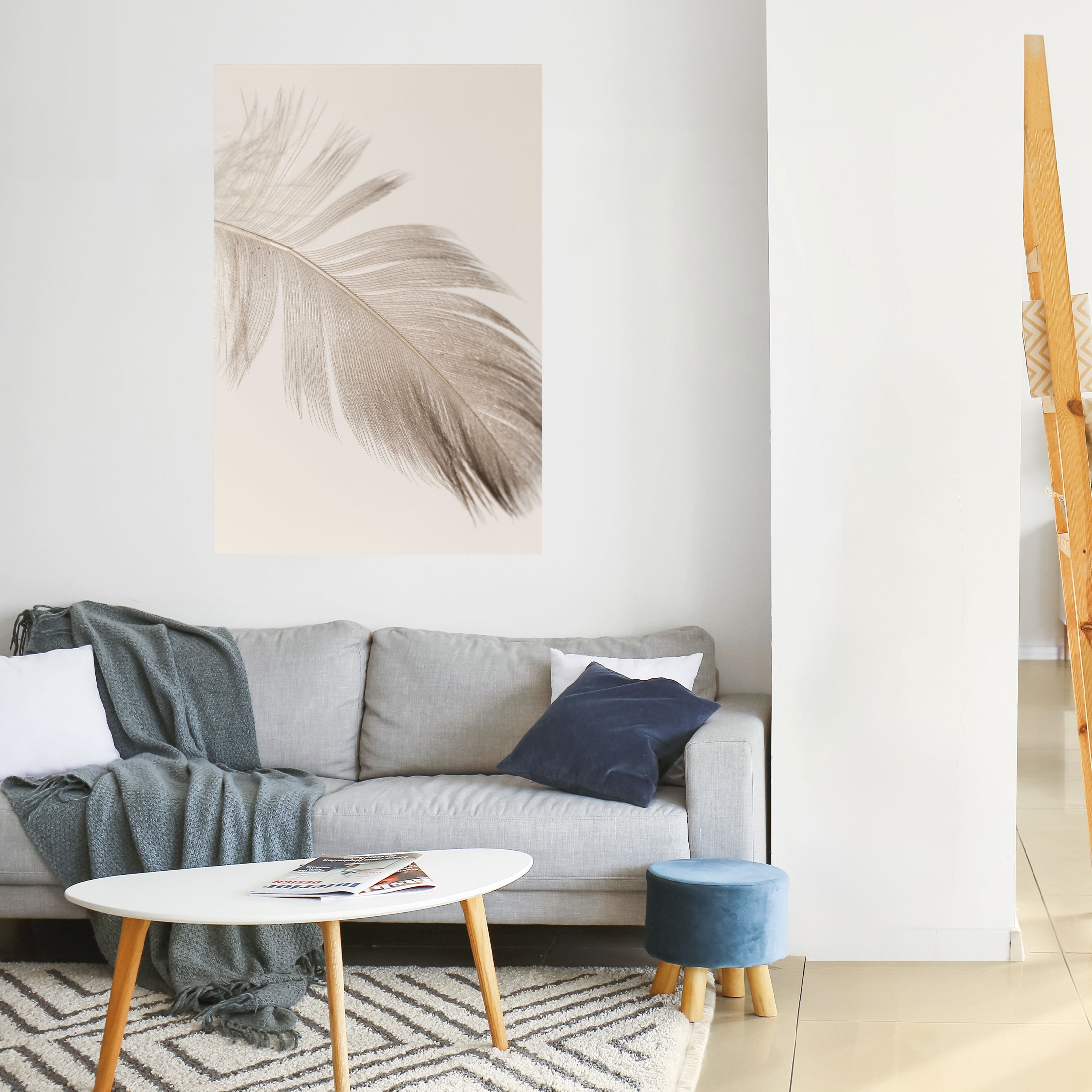 GRACEFULNESS PRECISION Peel and Stick Vertical Poster