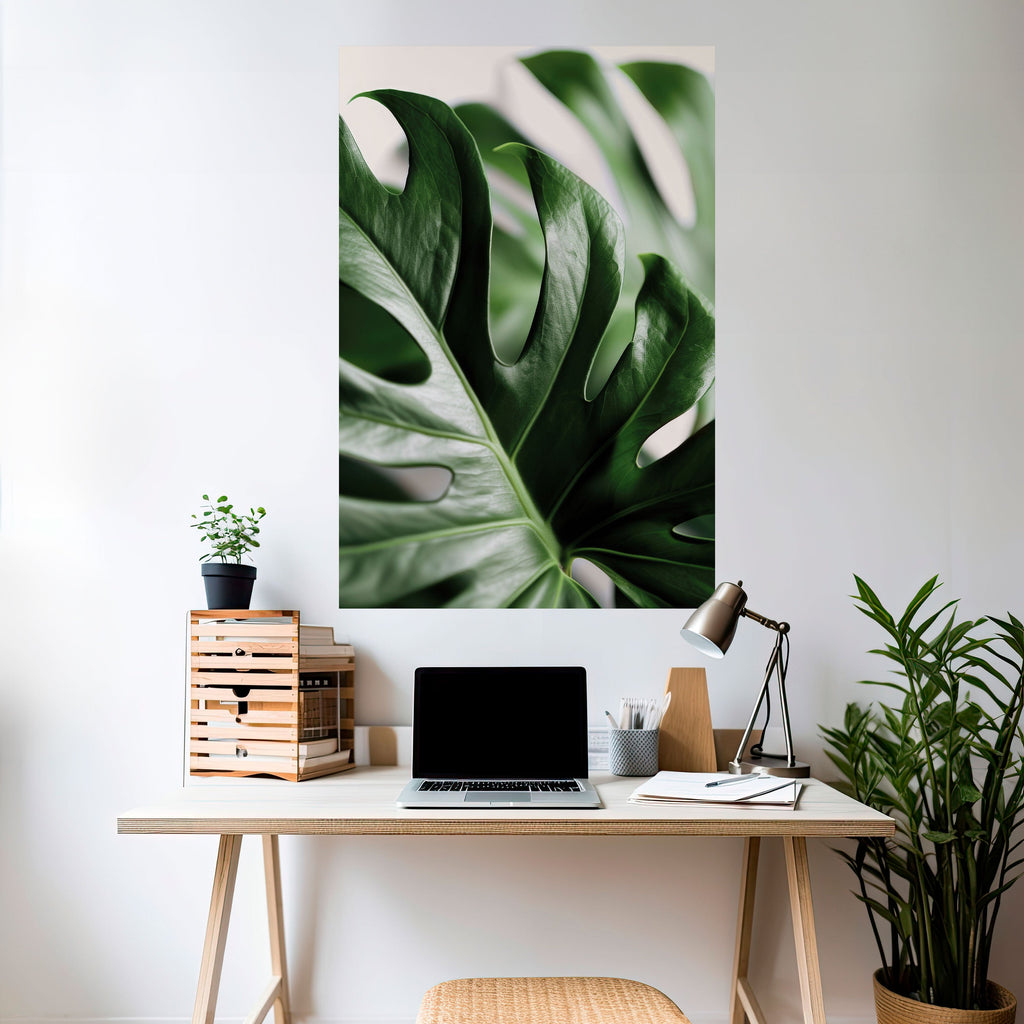 SHARP MONSTERA Peel and Stick Vertical Poster