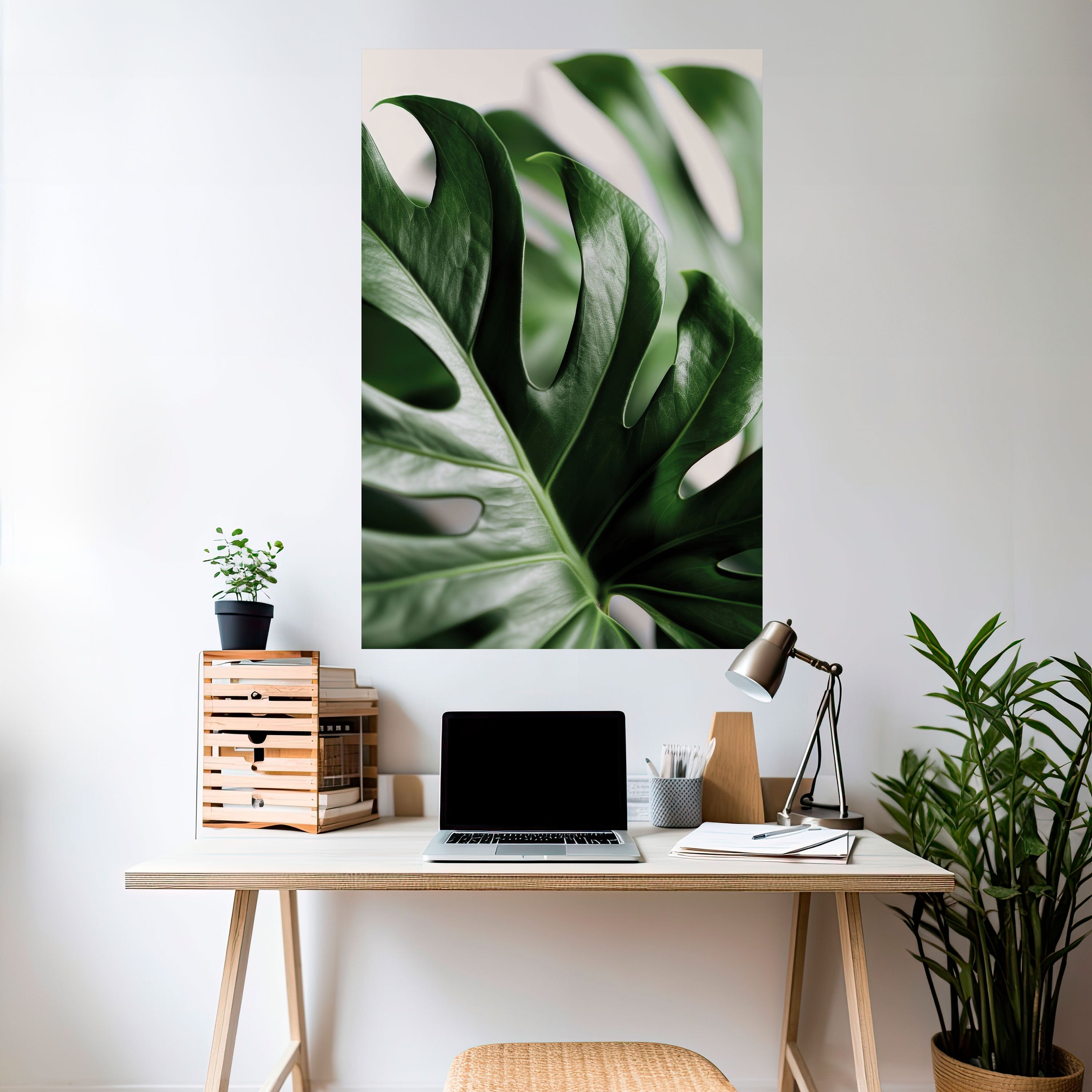 SHARP MONSTERA Peel and Stick Vertical Poster