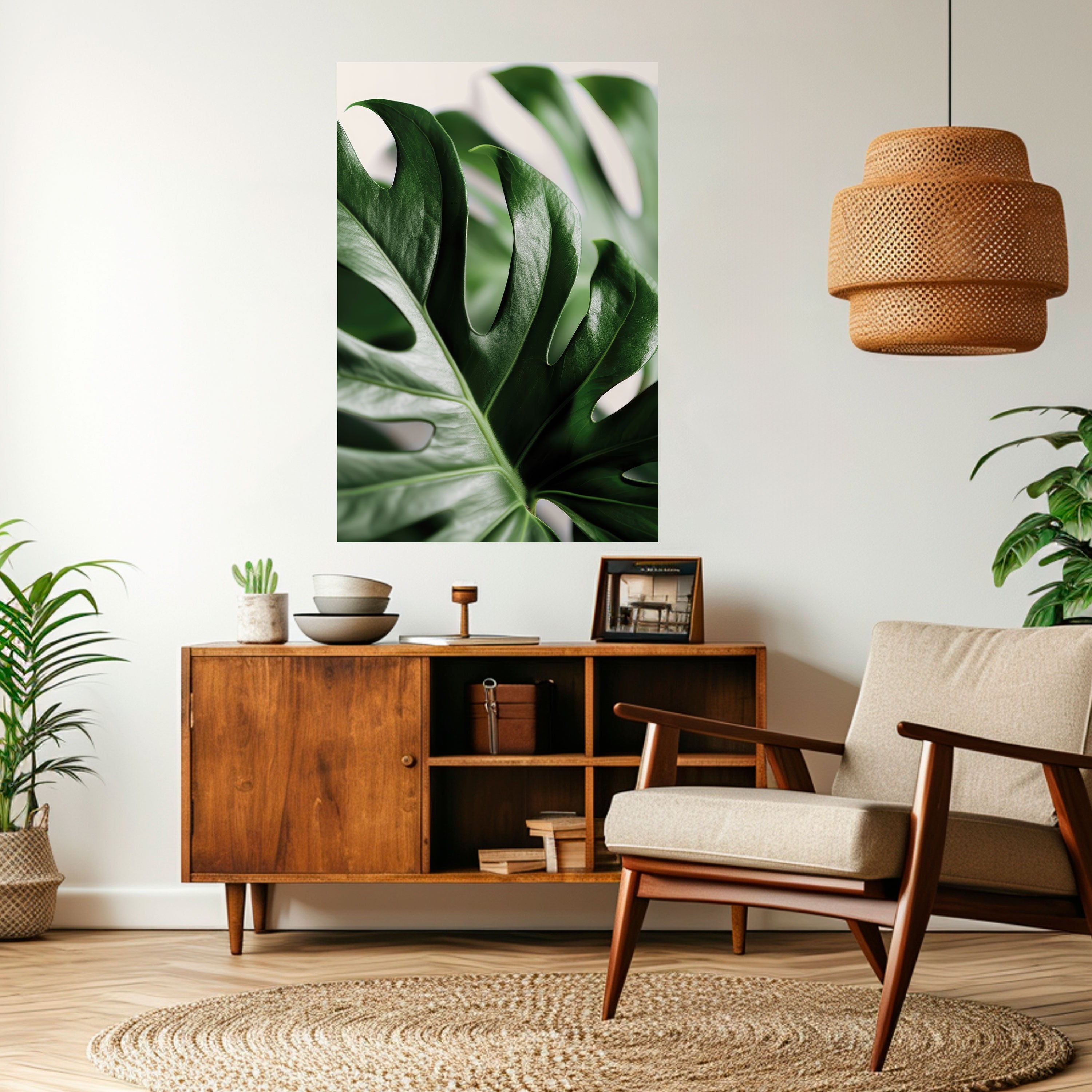 SHARP MONSTERA Peel and Stick Vertical Poster
