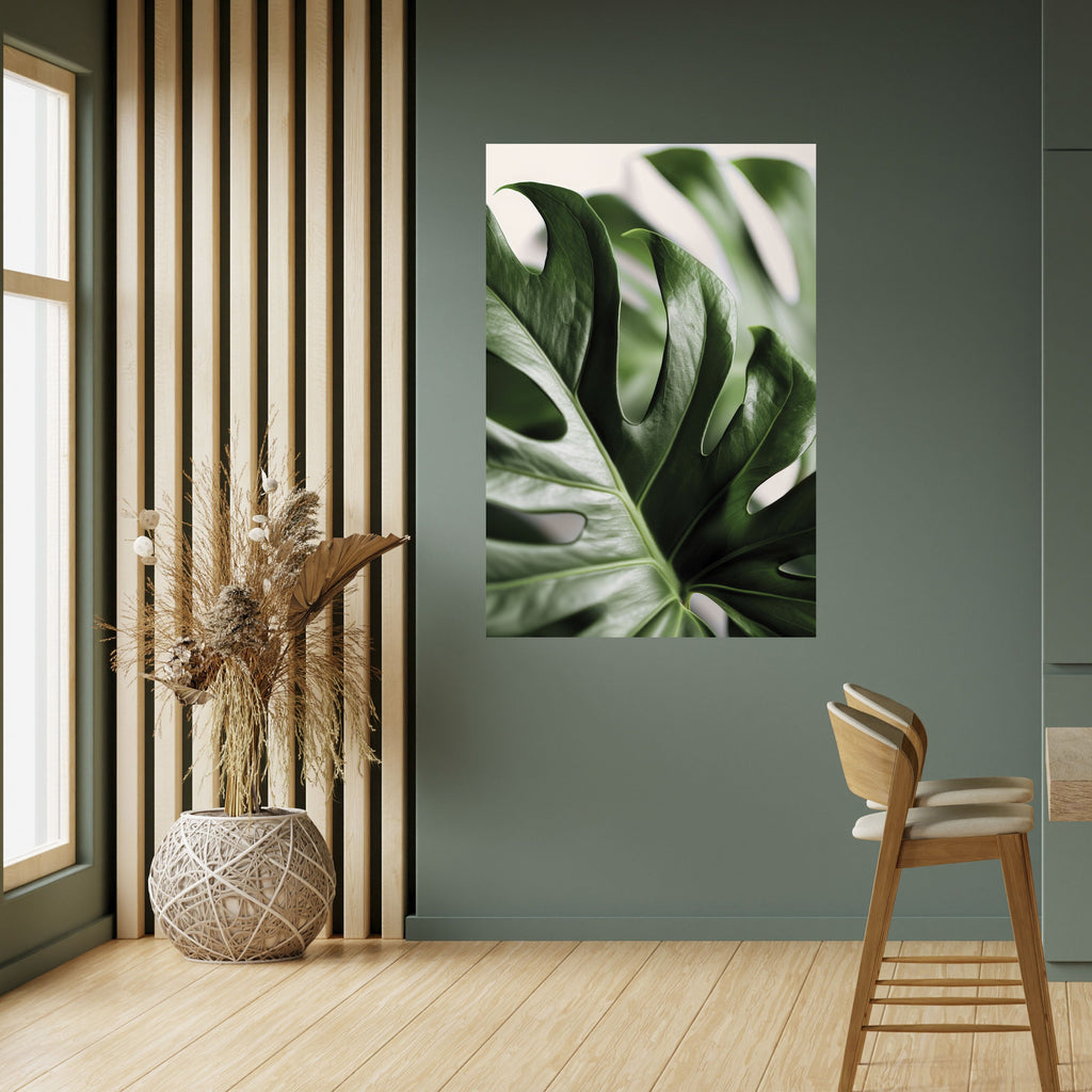 SHARP MONSTERA Peel and Stick Vertical Poster