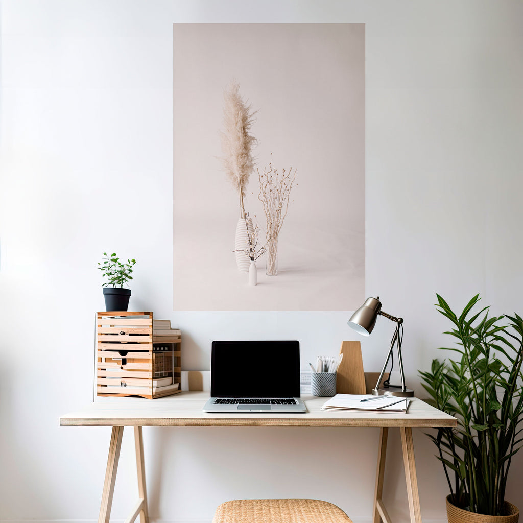 WHISPERING VASES Peel and Stick Vertical Poster