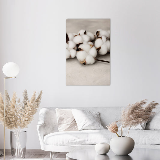 COTTON CLOUDS WHISPERS Quadro em tela vertical