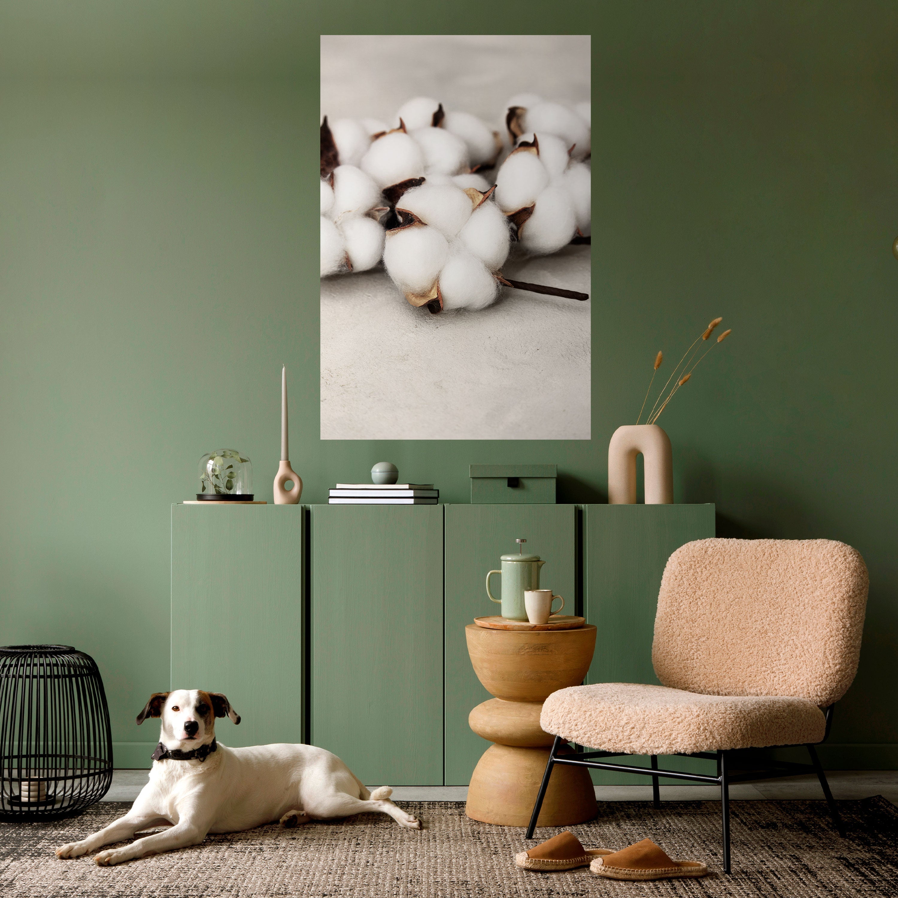 COTTON CLOUDS WHISPERS Poster Vertical Autocolante