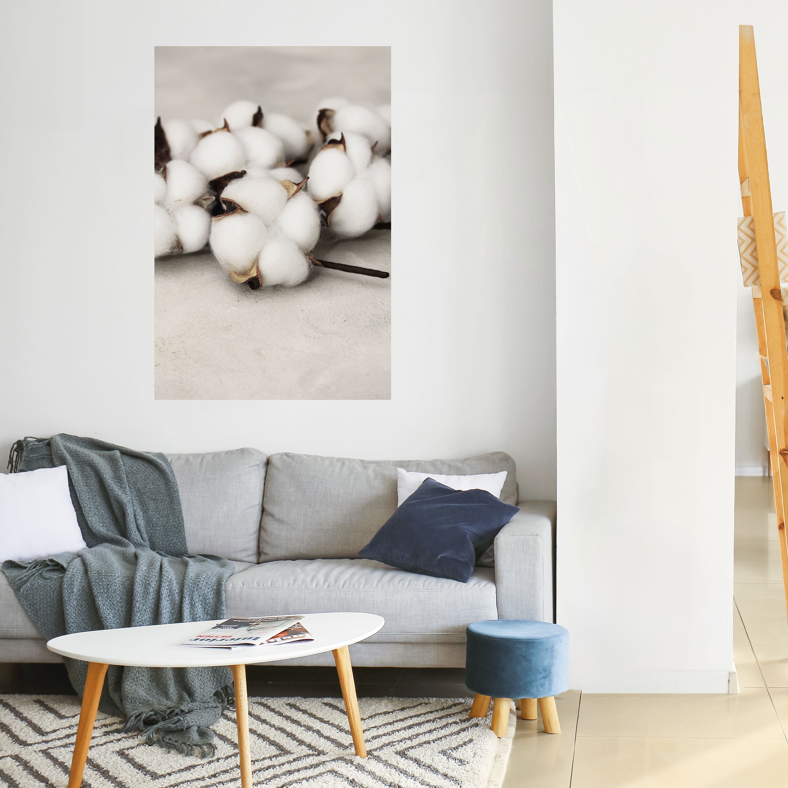 COTTON CLOUDS WHISPERS Poster Vertical Autocolante