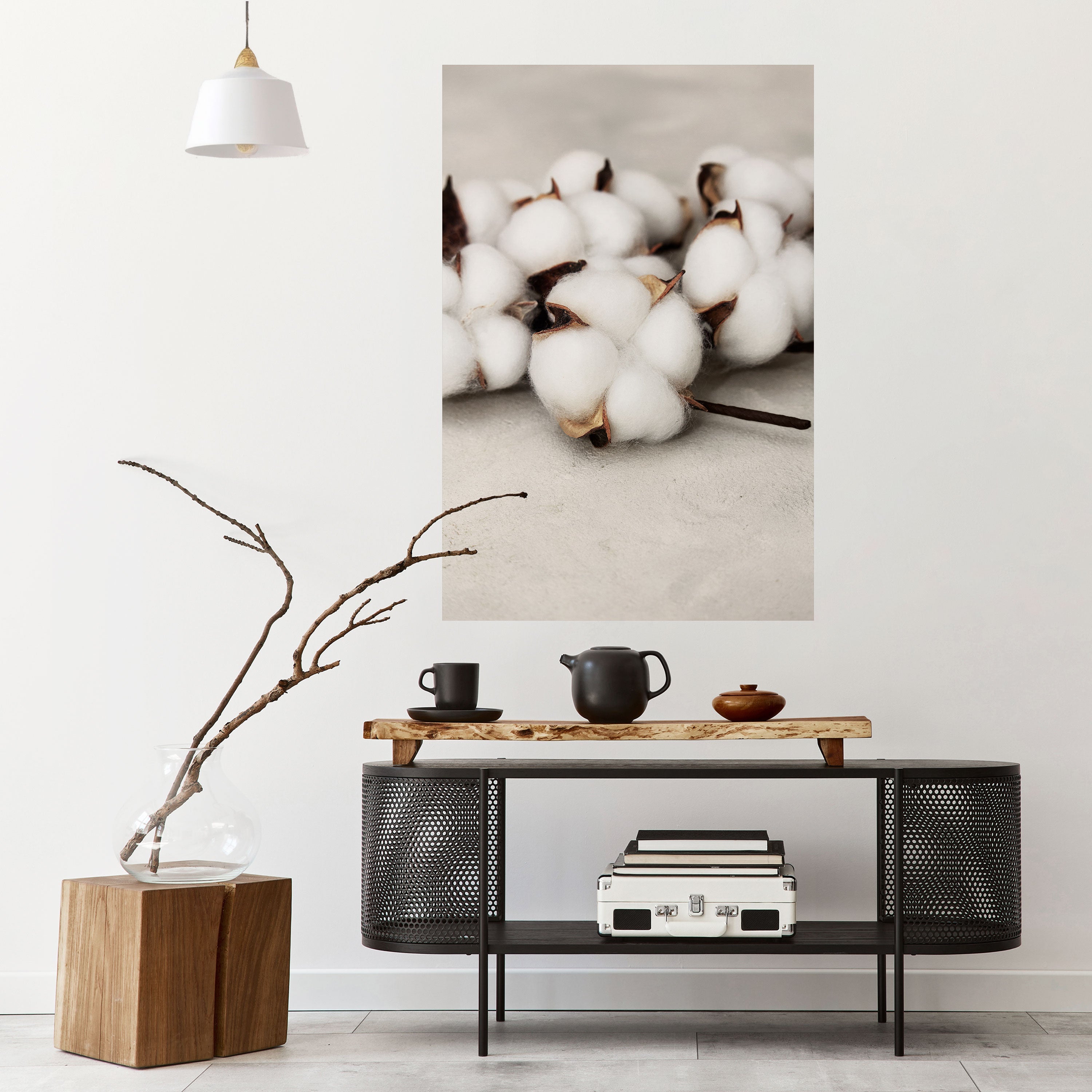 COTTON CLOUDS WHISPERS Peel and Stick Vertical Poster