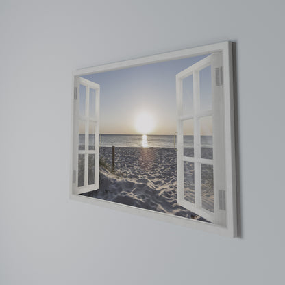 WINDOW OF CALM Horizontal Canvas Print