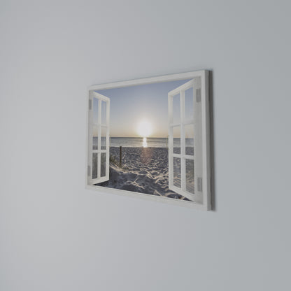 WINDOW OF CALM Horizontal Canvas Print