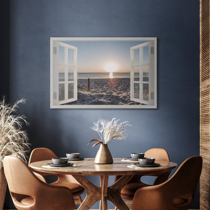 WINDOW OF CALM Horizontal Canvas Print