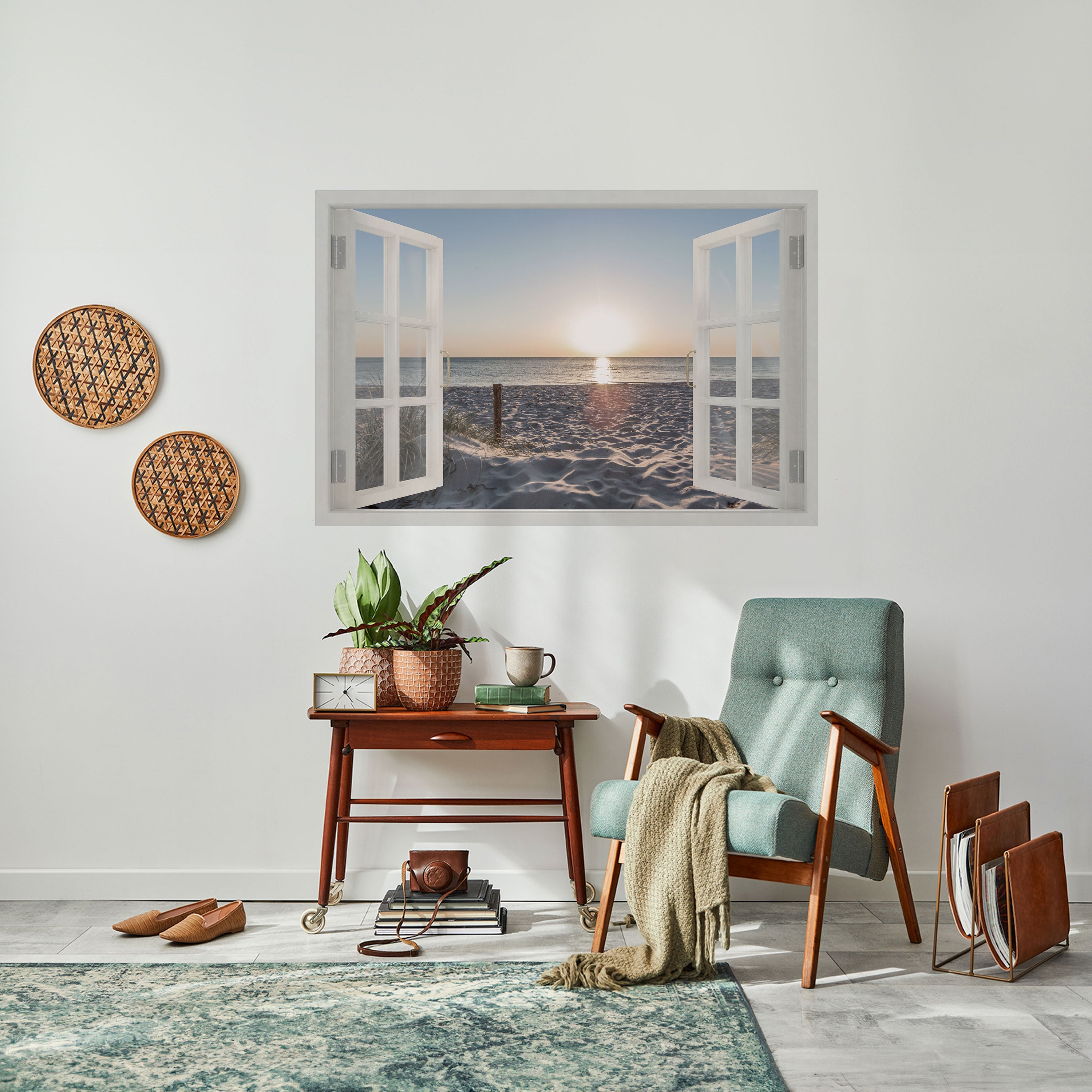 WINDOW OF CALM Peel and Stick Horizontal Poster