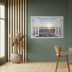 WINDOW OF CALM Peel and Stick Horizontal Poster