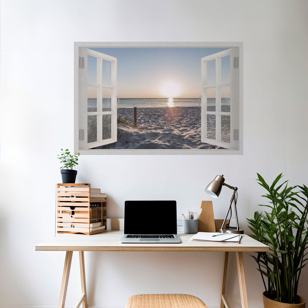 WINDOW OF CALM Peel and Stick Horizontal Poster