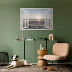 WINDOW OF CALM Peel and Stick Horizontal Poster