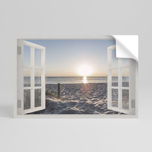 WINDOW OF CALM Póster Autocolante Horizontal