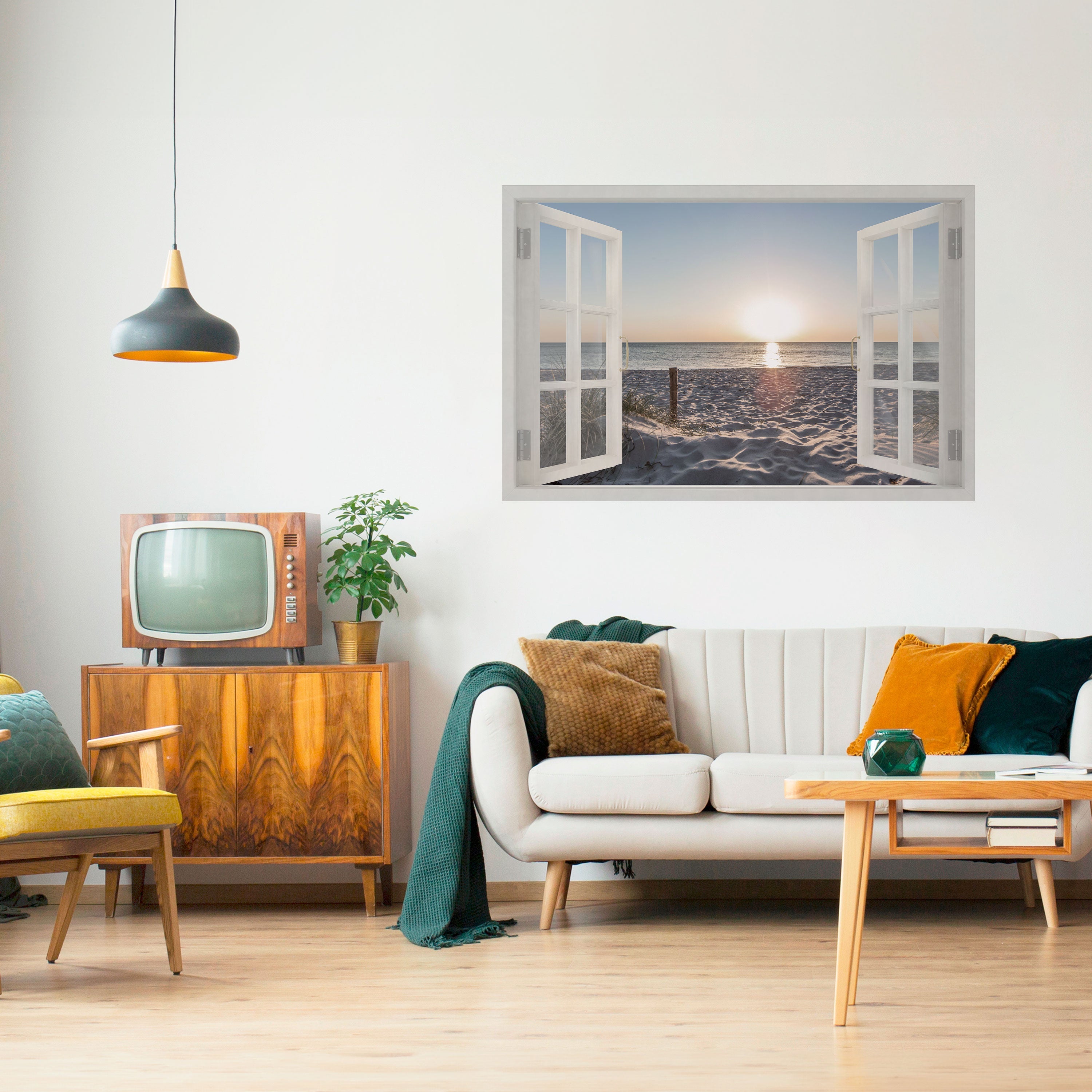 WINDOW OF CALM Peel and Stick Horizontal Poster