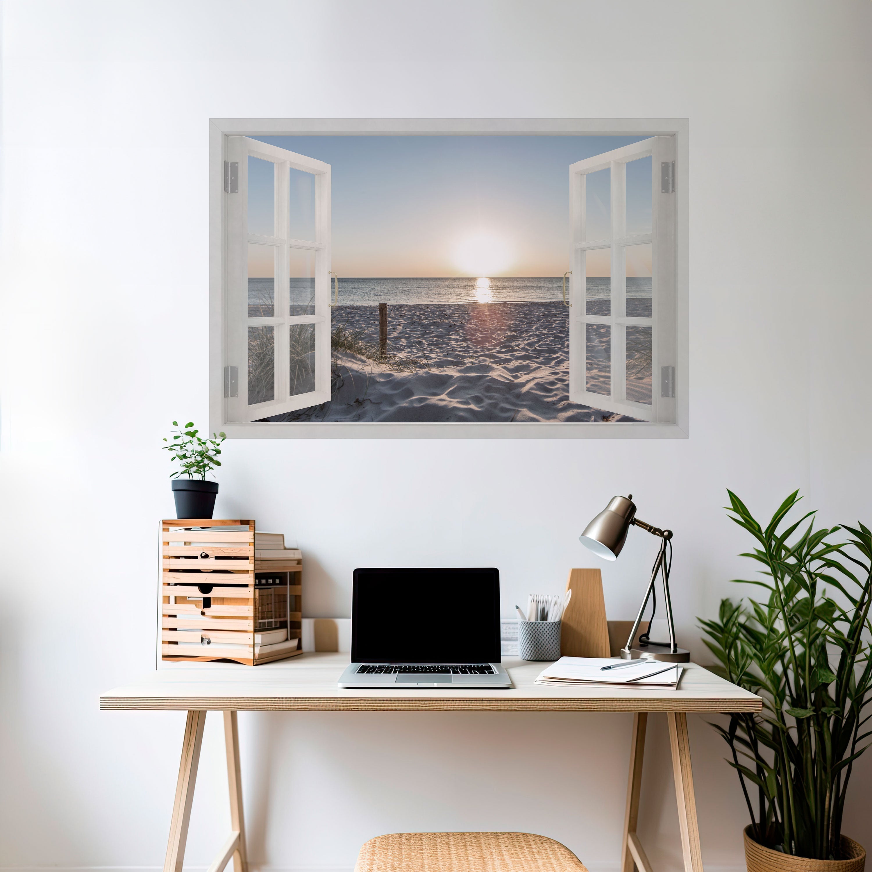 WINDOW OF CALM Peel and Stick Horizontal Poster